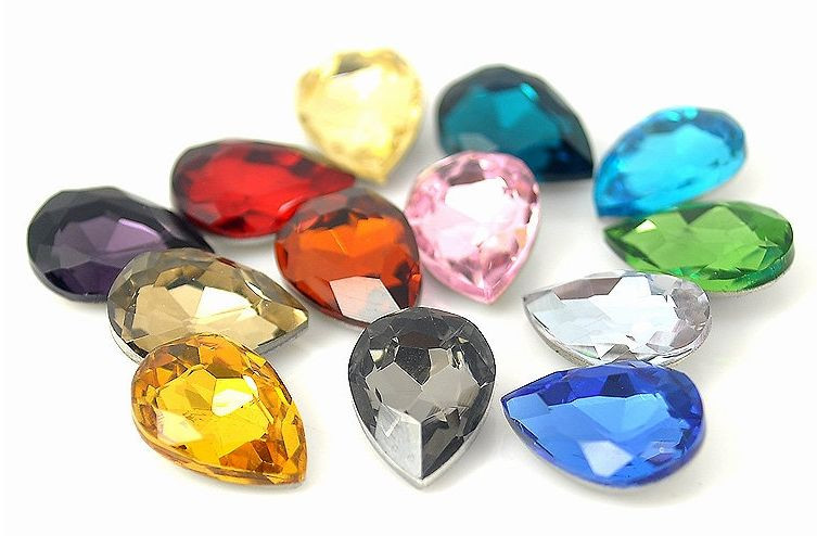 3D WaterDrop Nail Art Crystal Rhinestones DIY Manicure Decoration Glitter Charms
