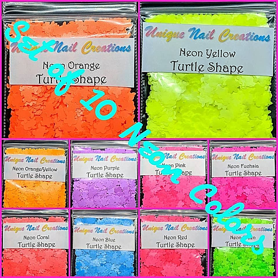 TURTLE Shape Glitter~U CHOOSE~Nail•Acrylic•Gel•Body Art•Face•Festival•Crafts