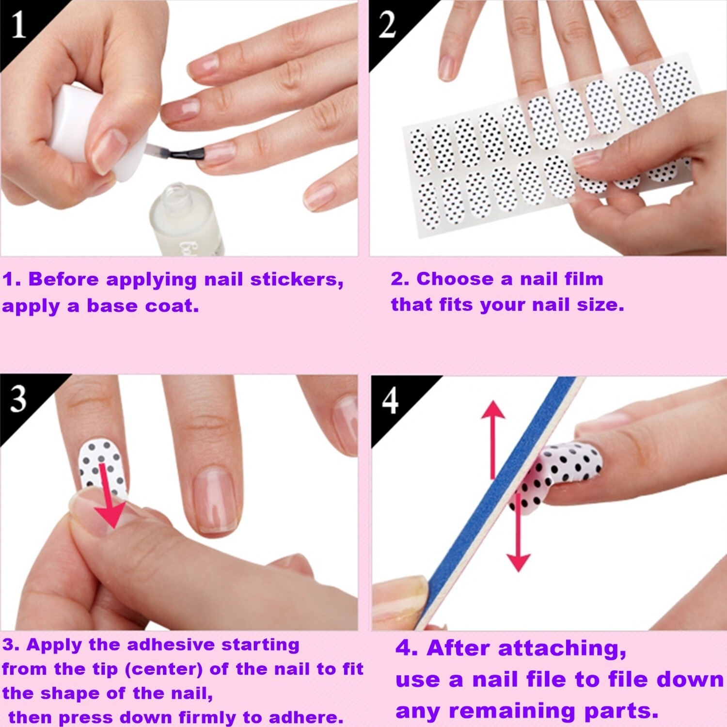 4Pcs Korea Fashion Trend Nail Art Zebra Leopard Galaxy Pattern Gift