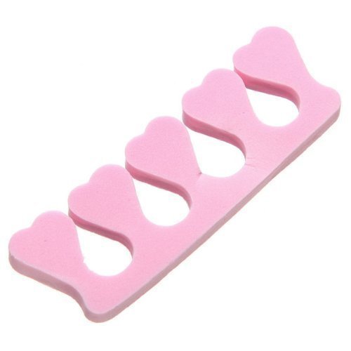 20pcs Nail Art Salon Soft Finger Toe Separator Pedicure Manicure Tool Pink