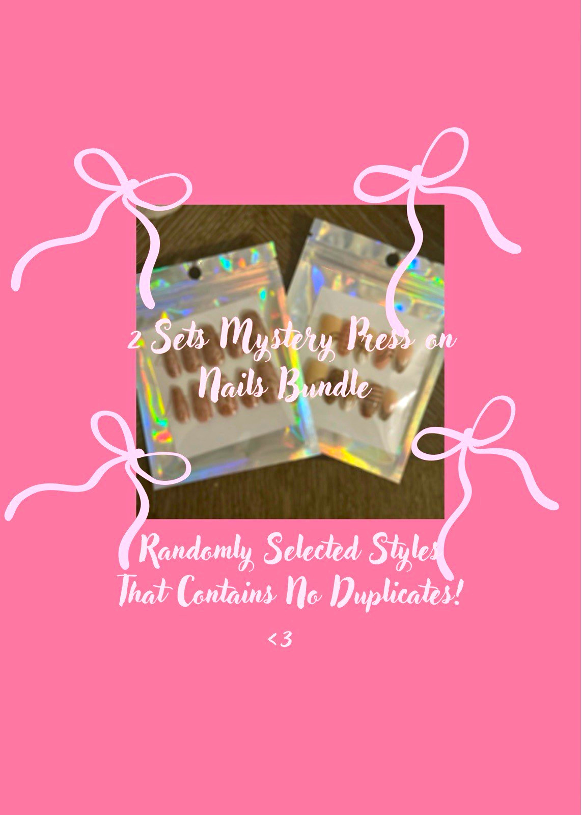 Mystery Bundle 2 Sets Press-On Nails No Duplicates! ;)