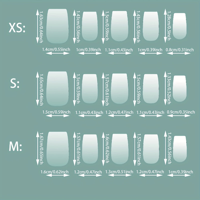 60pcs Short Square Press on Nails, Cream Yellow Gradient Blue Dot Minimal Nails