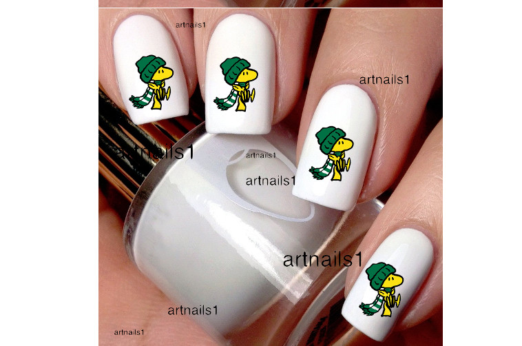 Christmas Peanuts Snoopy Woodstock Holiday Art Nail Decal Waterslide Gift Salon