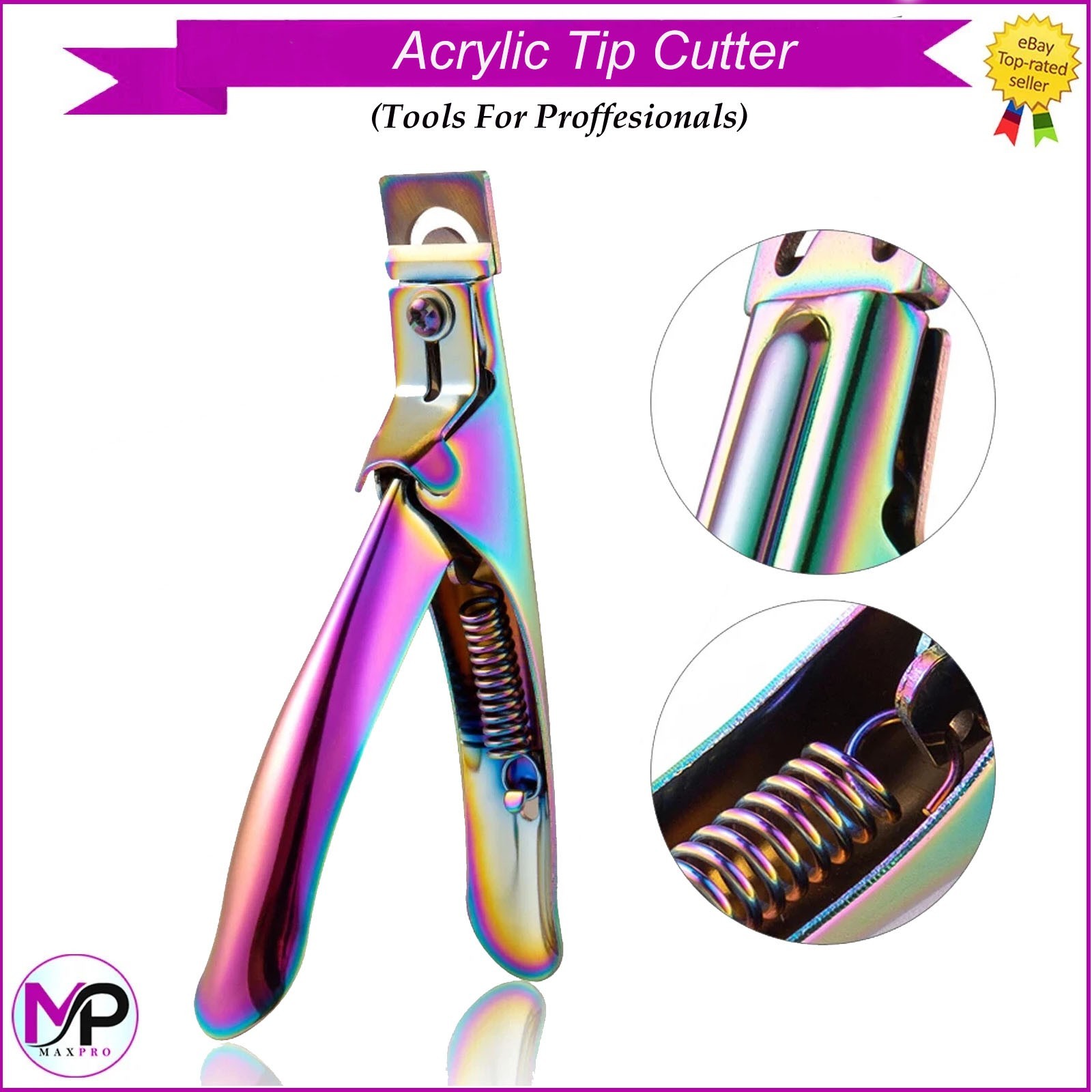 Manicure Tips Cutter Acrylic False Nail Clipper Multi Functional Fake Nail Tools