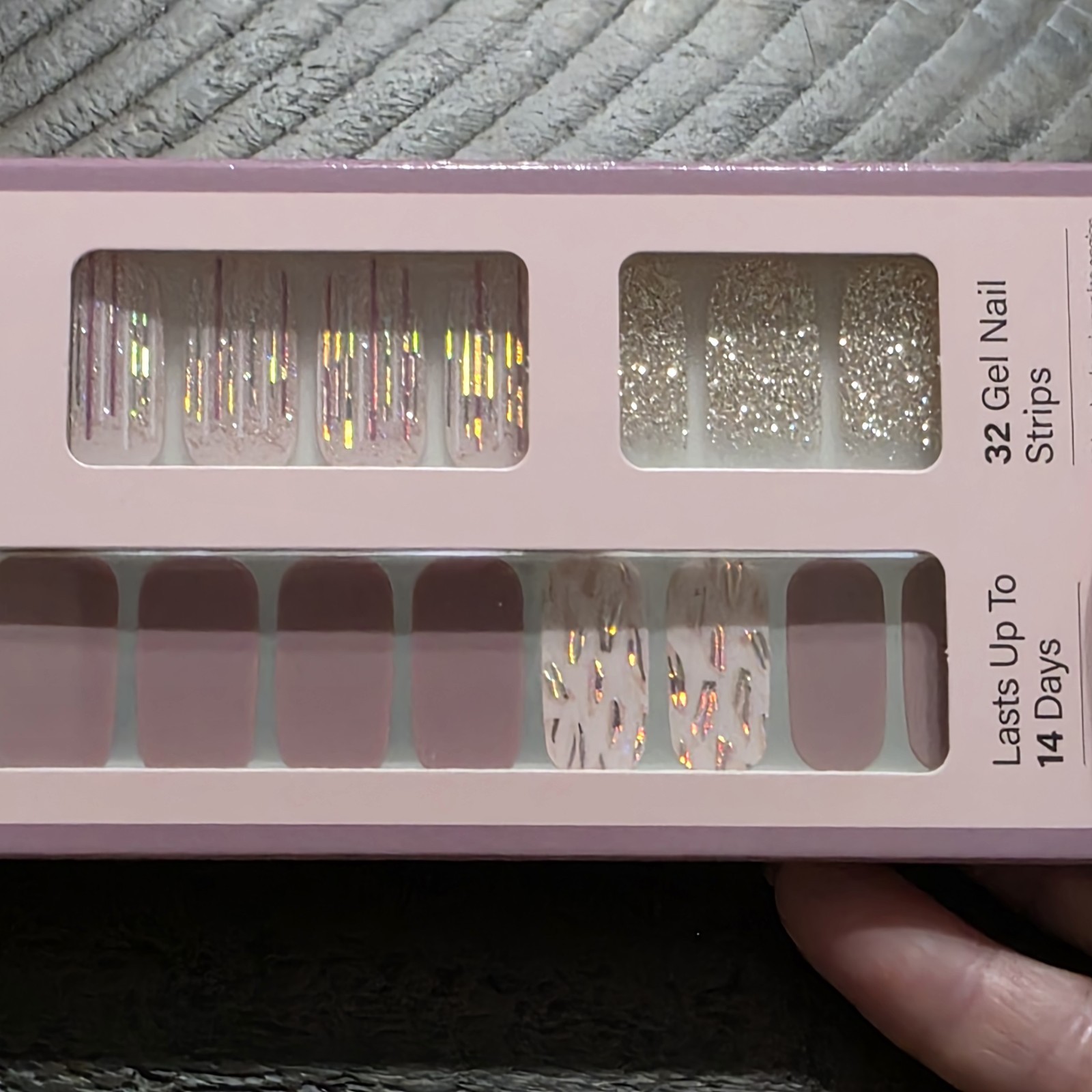 Color Street Nail Polish Strips Red White & Beautiful Glitter Patriotic New
