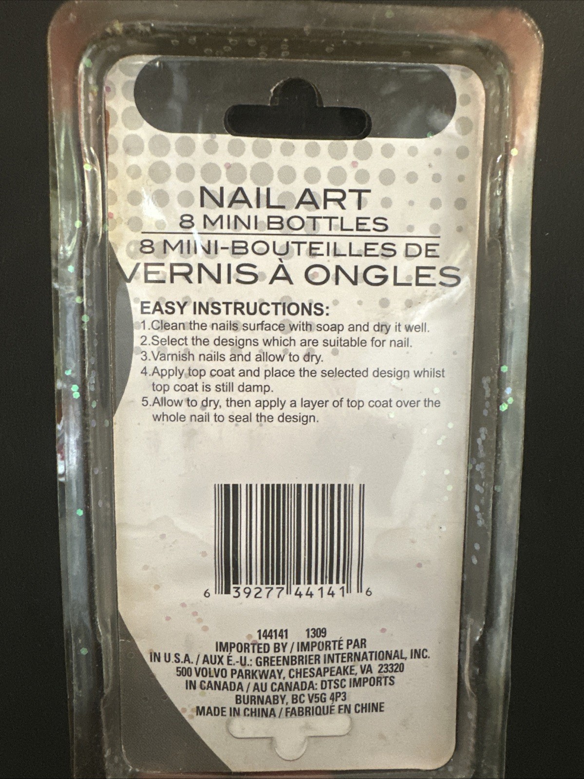 Nail Art 8 Mini Bottles