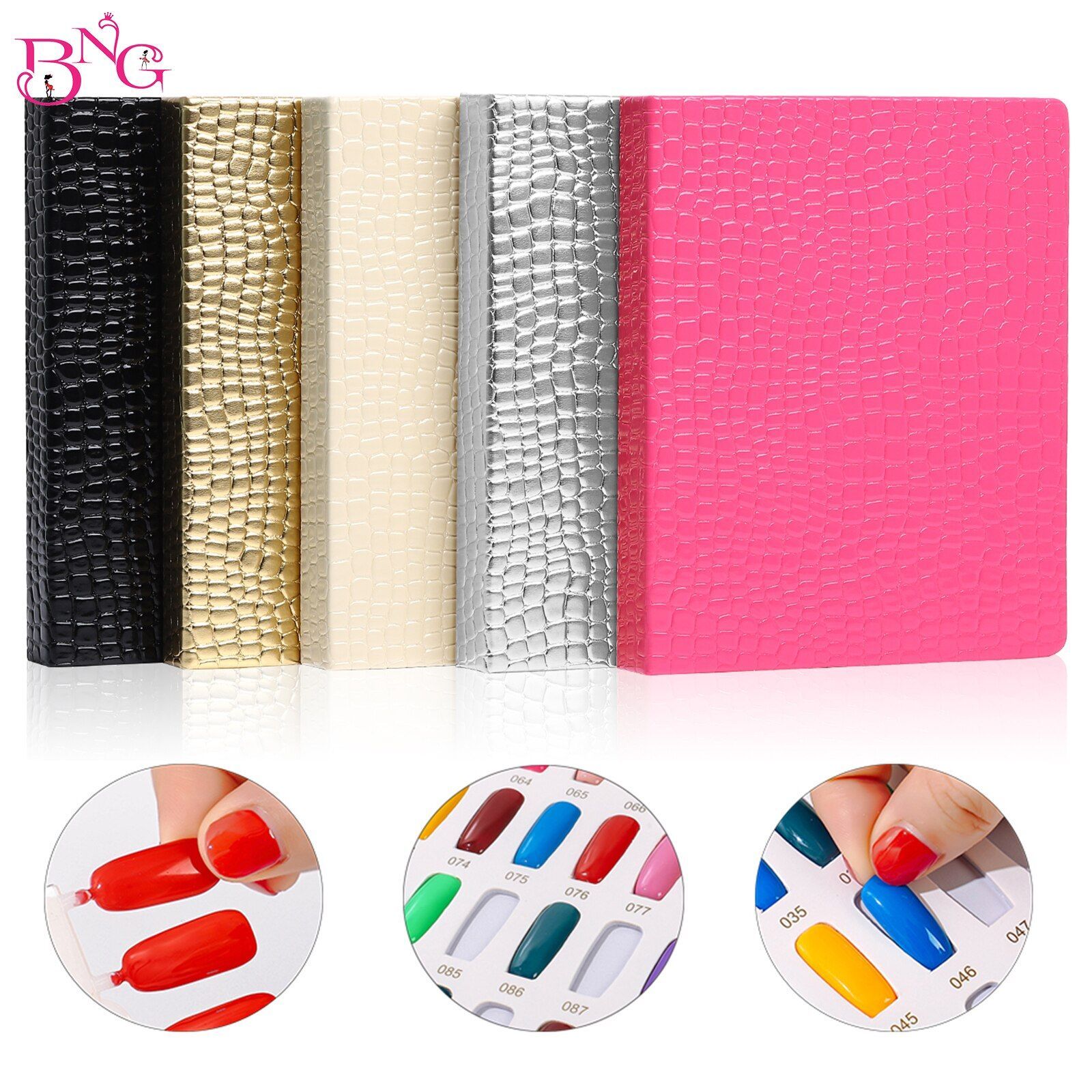Nail Display Book Tips-Display Color Books Nails Polish Chart Polish Card Boards