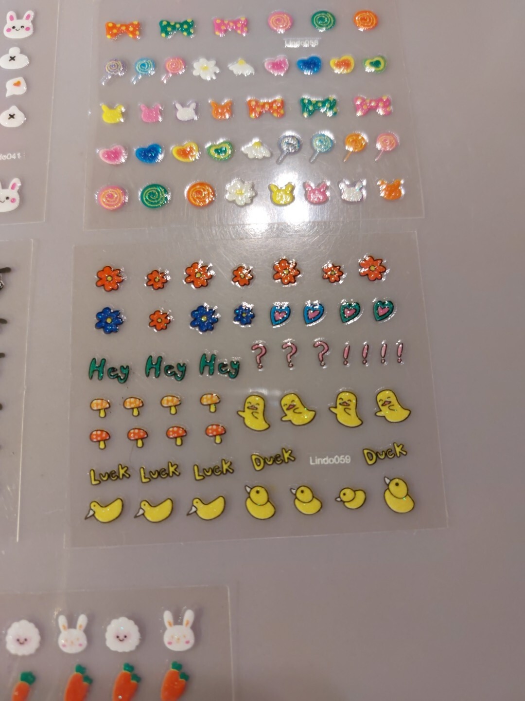 5 X Small Sheets Of Cute Nail Art Stickers (Dn223) New