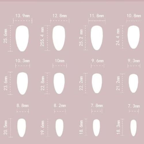 Black French Tip Press on Nails Medium Almond Fake 1 Fl Oz (Pack of 1) Style003