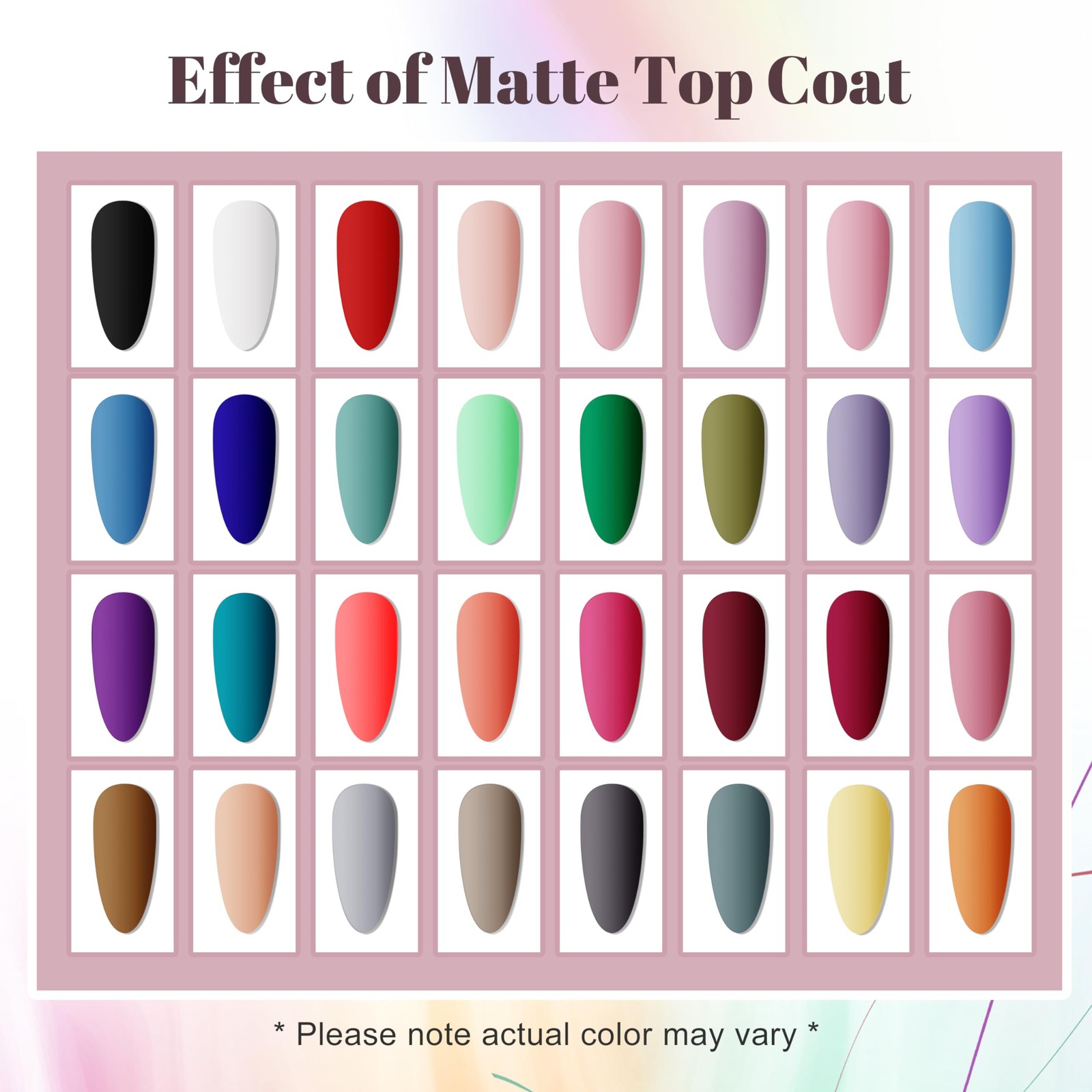 JODSONE 36 PCS Gel Nail Polish Set-32 0.17 Fl Oz (Pack of 36), Multicolor