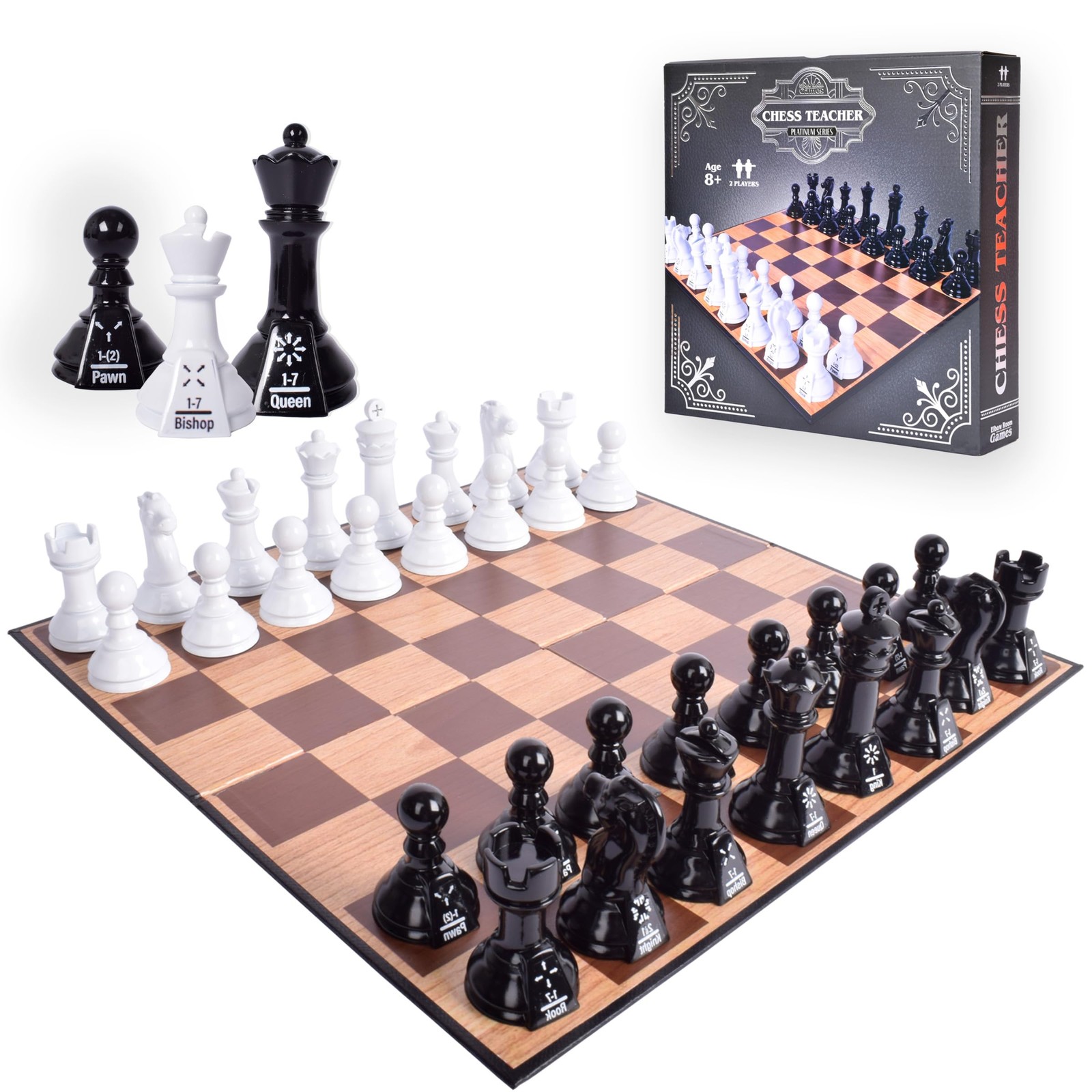 2.5 inches (W) x 10.5 (L) x 0.5 (H), White. Brown, and Black