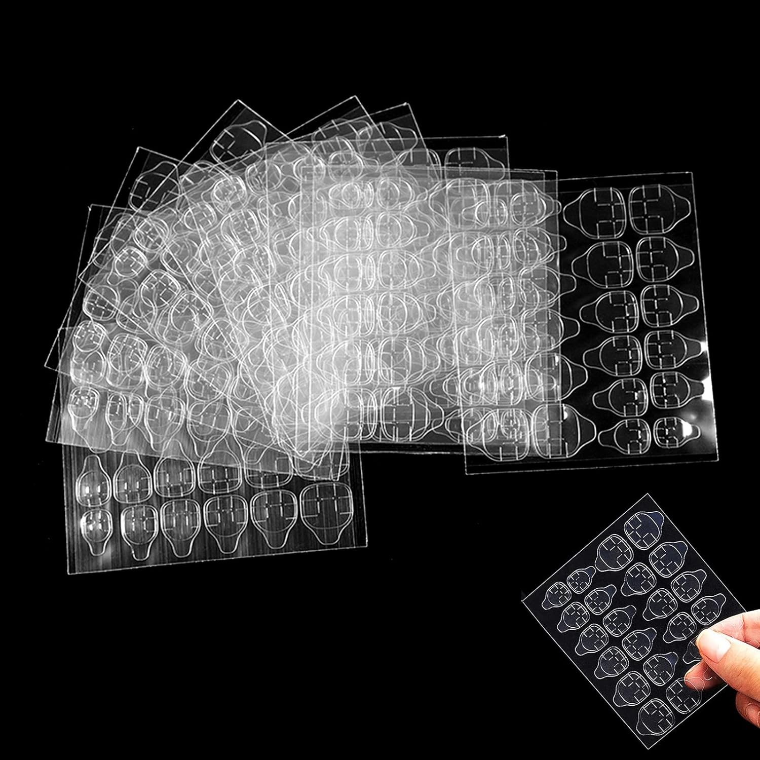 240PCS Adhesive Tabs Double-Sided Stickers for False Fake Nail Tip Glue Tape