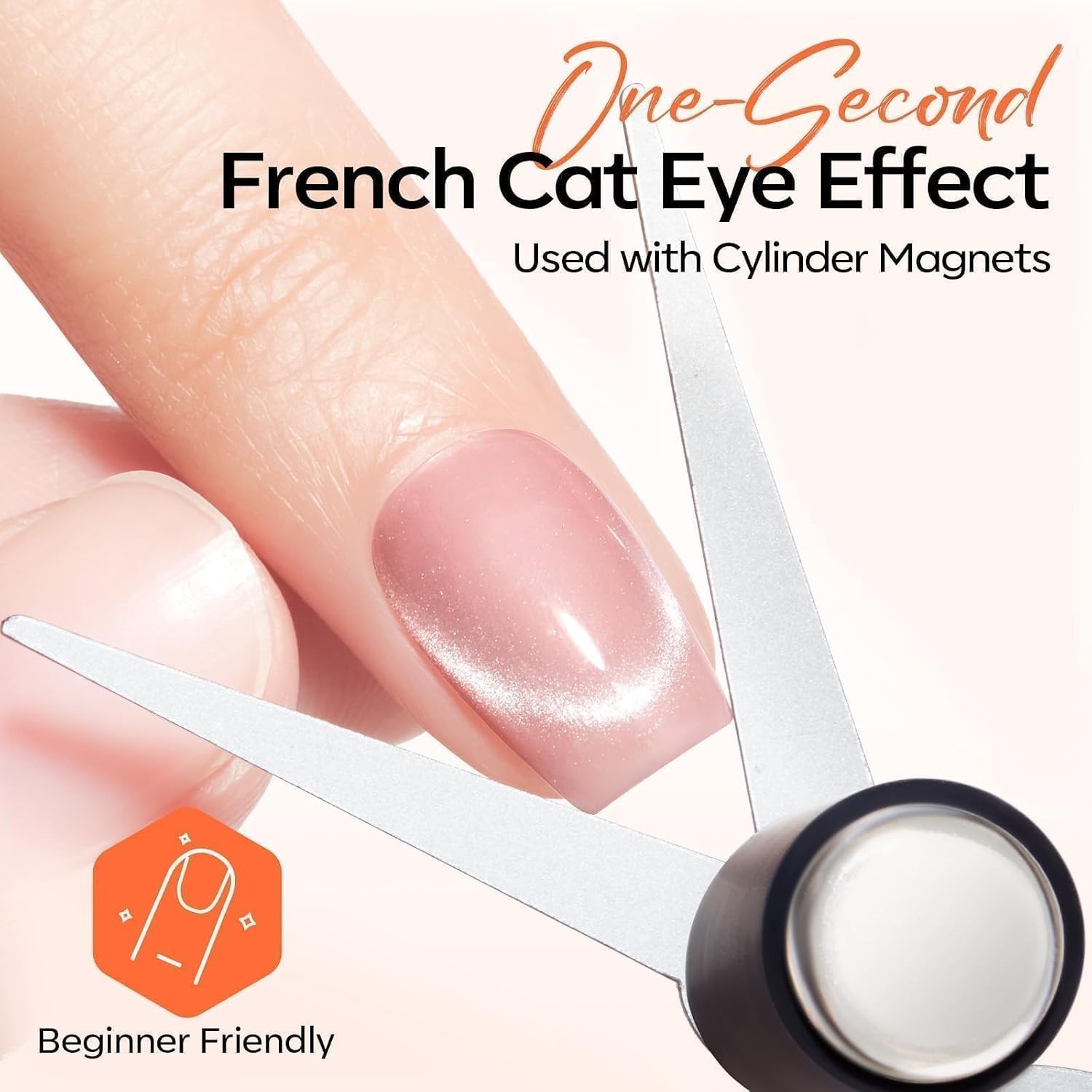 Cat Eye Magnet Set for Nails, Heart Cat-Eye Scissor-Shaped Magnets Tool, 2 IN…