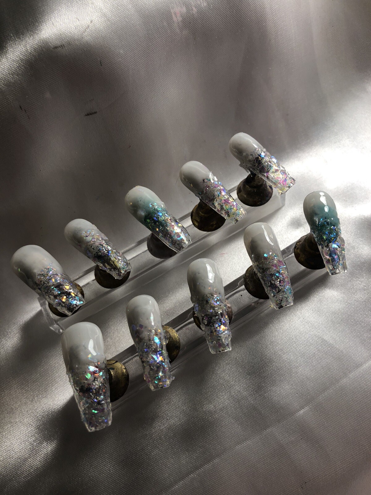 Z NAILZ! Gorgeous set of Handmade Z CLAWZ! Custom Alligator Press On Nails