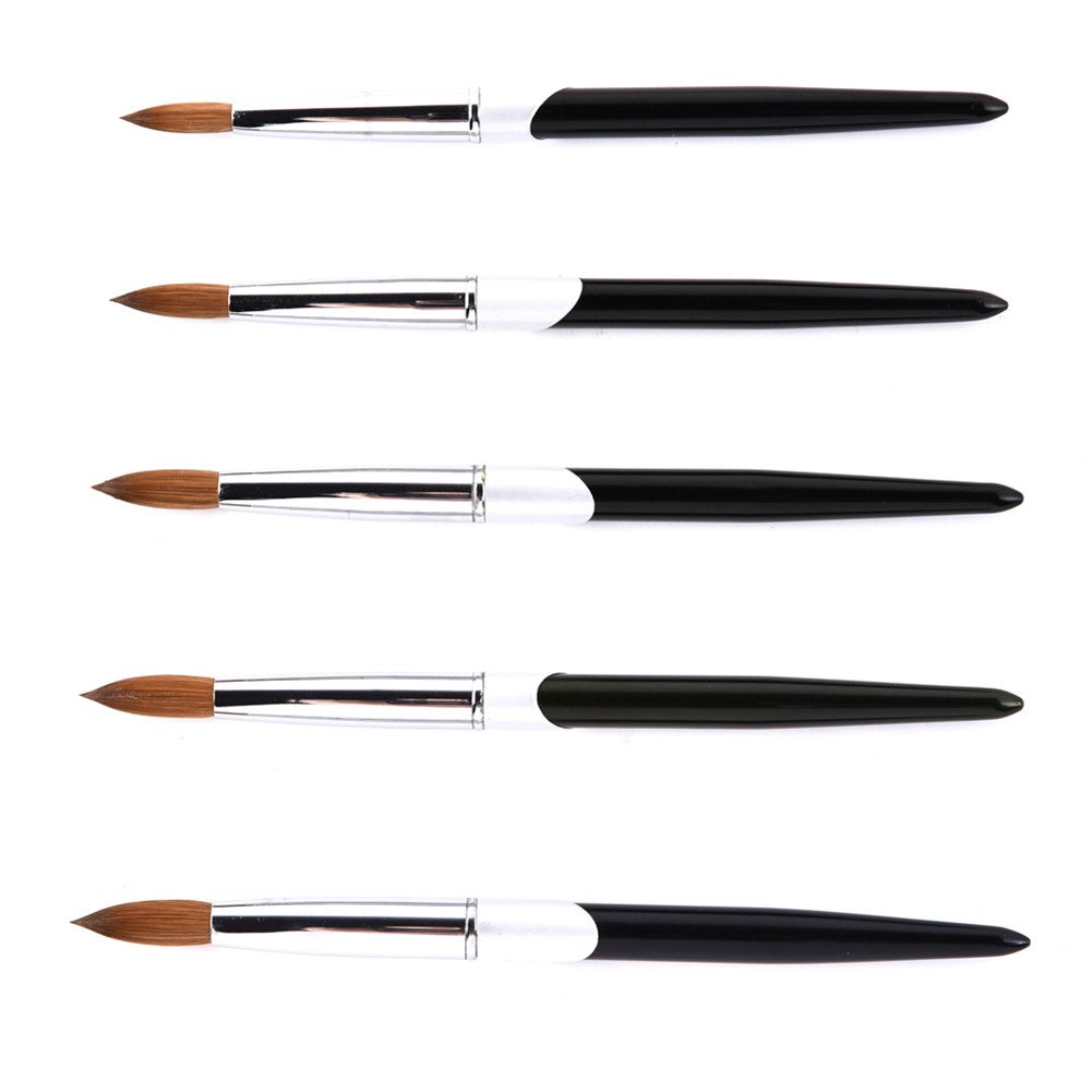 #8-16 Kolinsky Hair Sable Brush Acrylic Nail Brush Art Tool UV Gel Carving Pen F