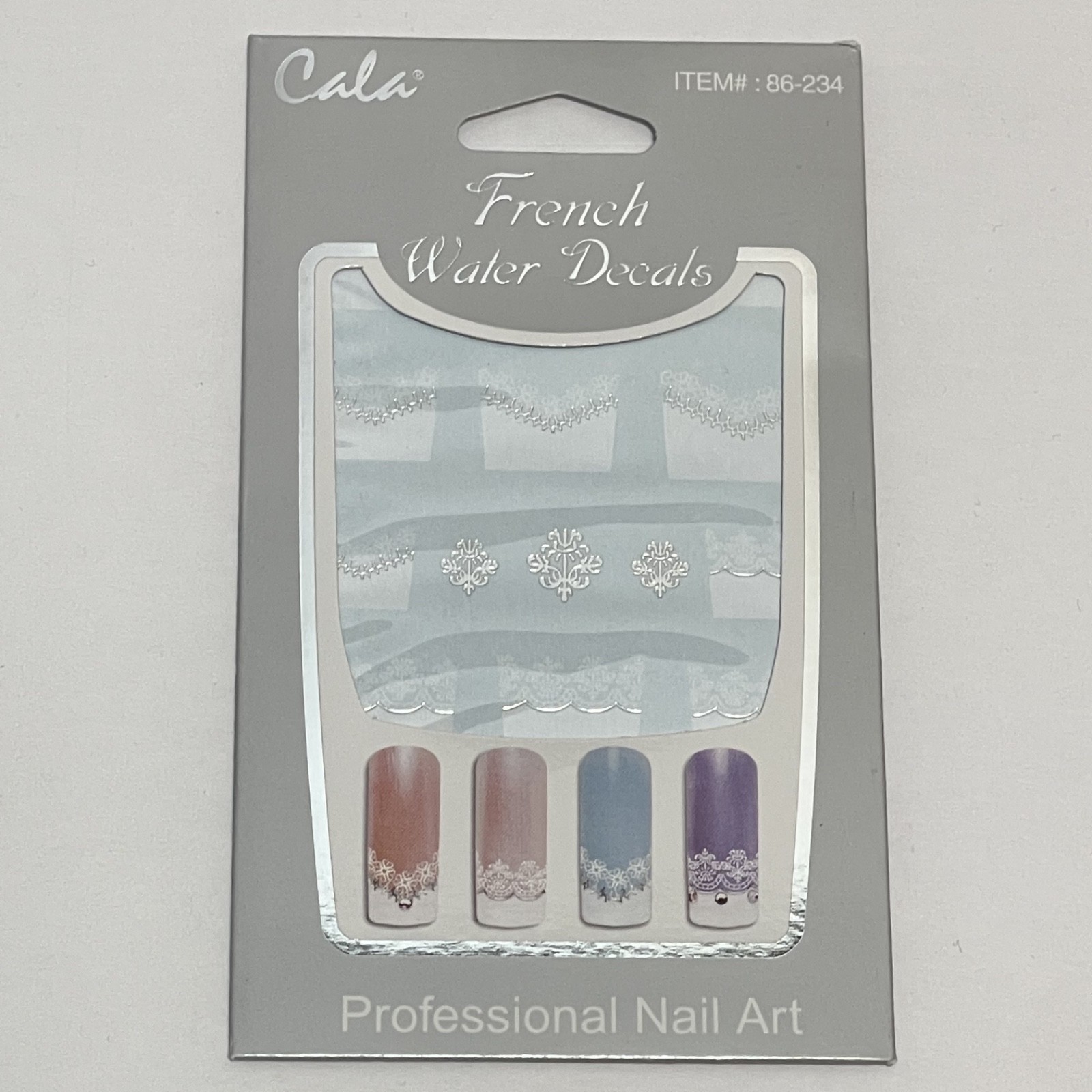 Cala 86-234 Nail Tips French Water Decals Professional Nail Art Decoration