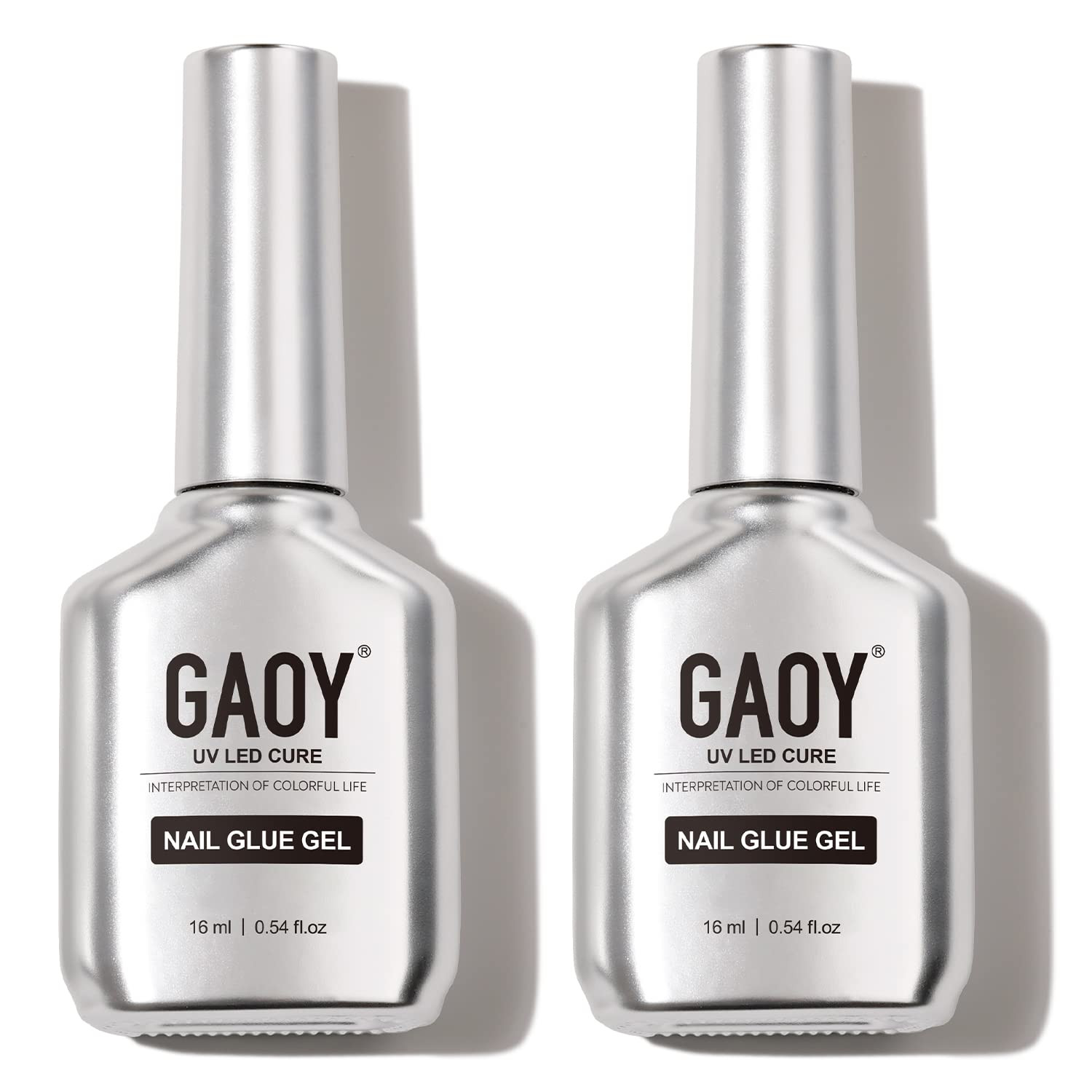 2 Pegamento Gel 16ml Para Unas Postizas Acrilicas Larga Duracion Curado Con Luz