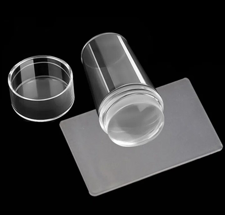 Clear Jelly Silicone Nail Art Stamping Tool Stamper