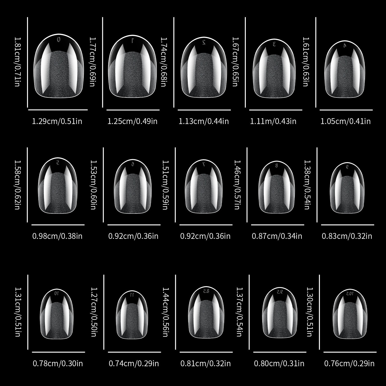Soft Gel Tips 360PCS Full Cover Fake Nails Almond/Coffin/Oval/Square Nail Tips