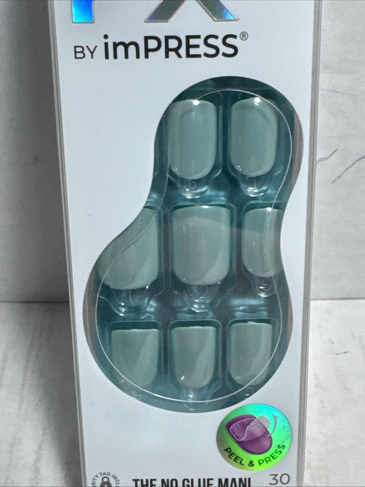 Color FX By Impress Kiss The No Glue Mani- After Hours Green