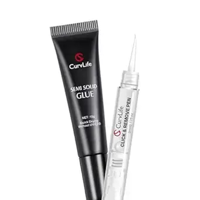 Curvlife 20Ml Nail Glue Remover – Gentle Non-Acetone Formula for Press-On Nails,
