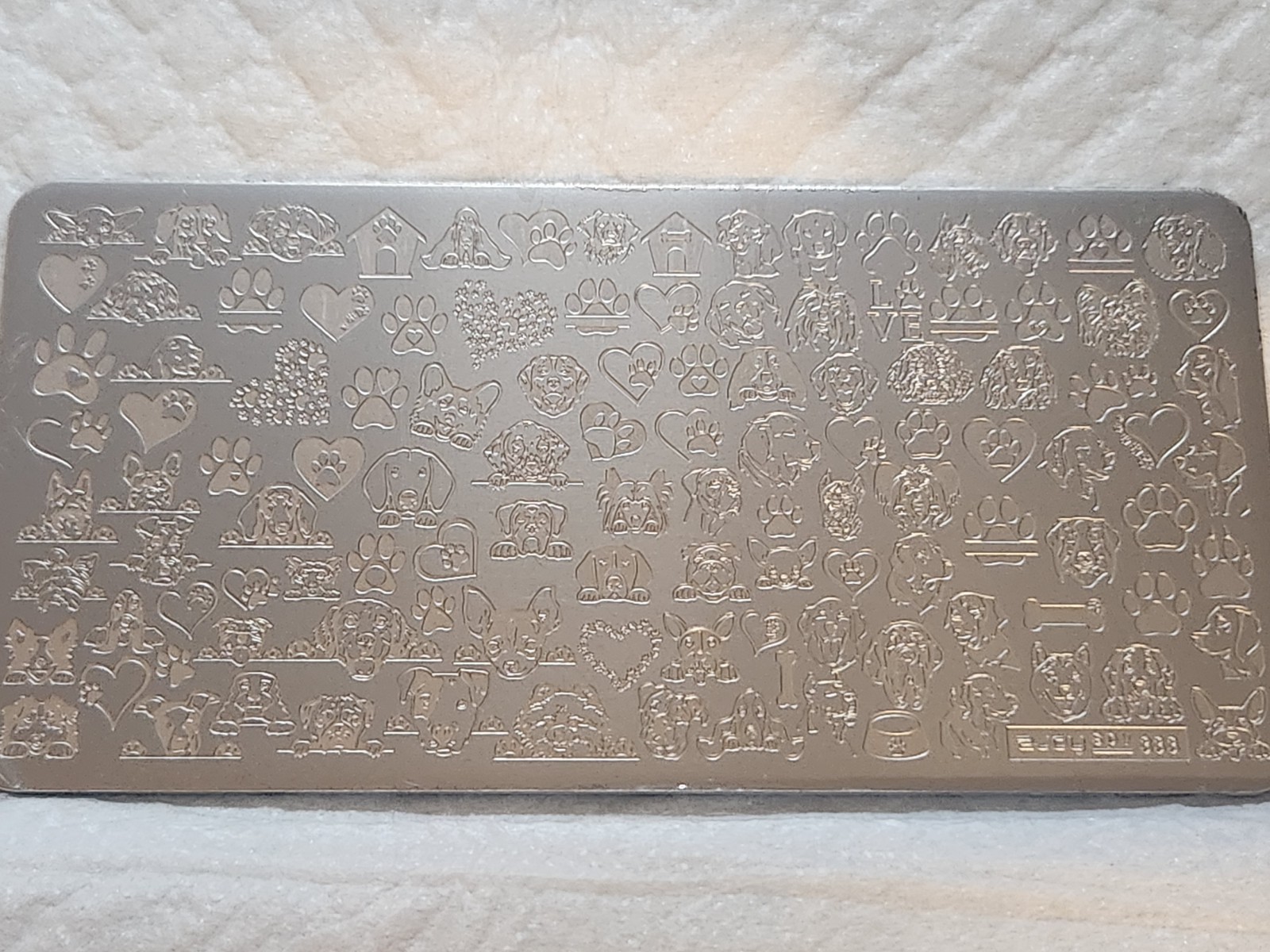 Z-Joy New Nail Stamping Plate -Tiny Dogs & Puppies SPV-333 Small Nail Friendly