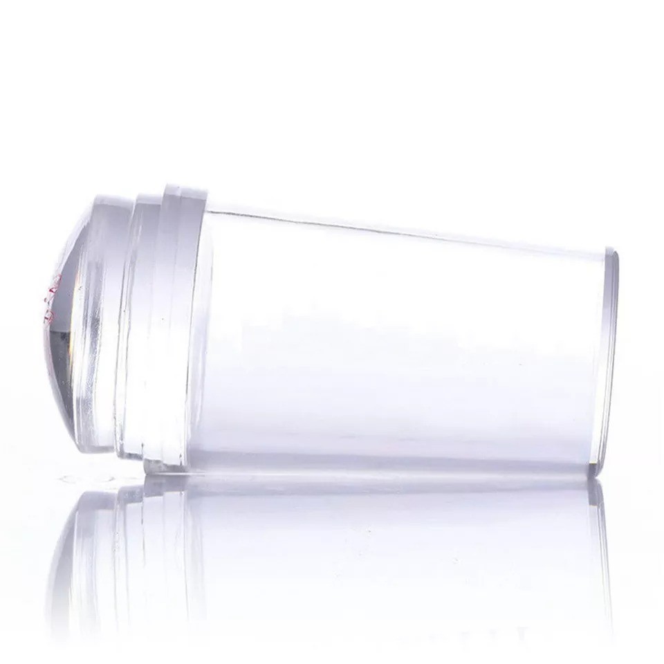 3pcs/set Clear Jelly Silicone Nail Art Stamper Scraper DIY Nail Art Stamper Tool