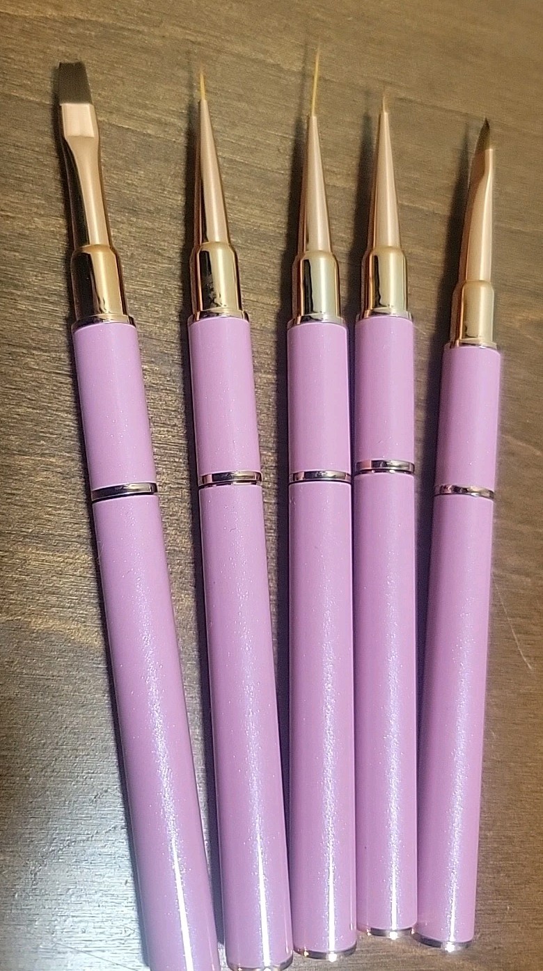 5 Piece Nail Art Brush Set