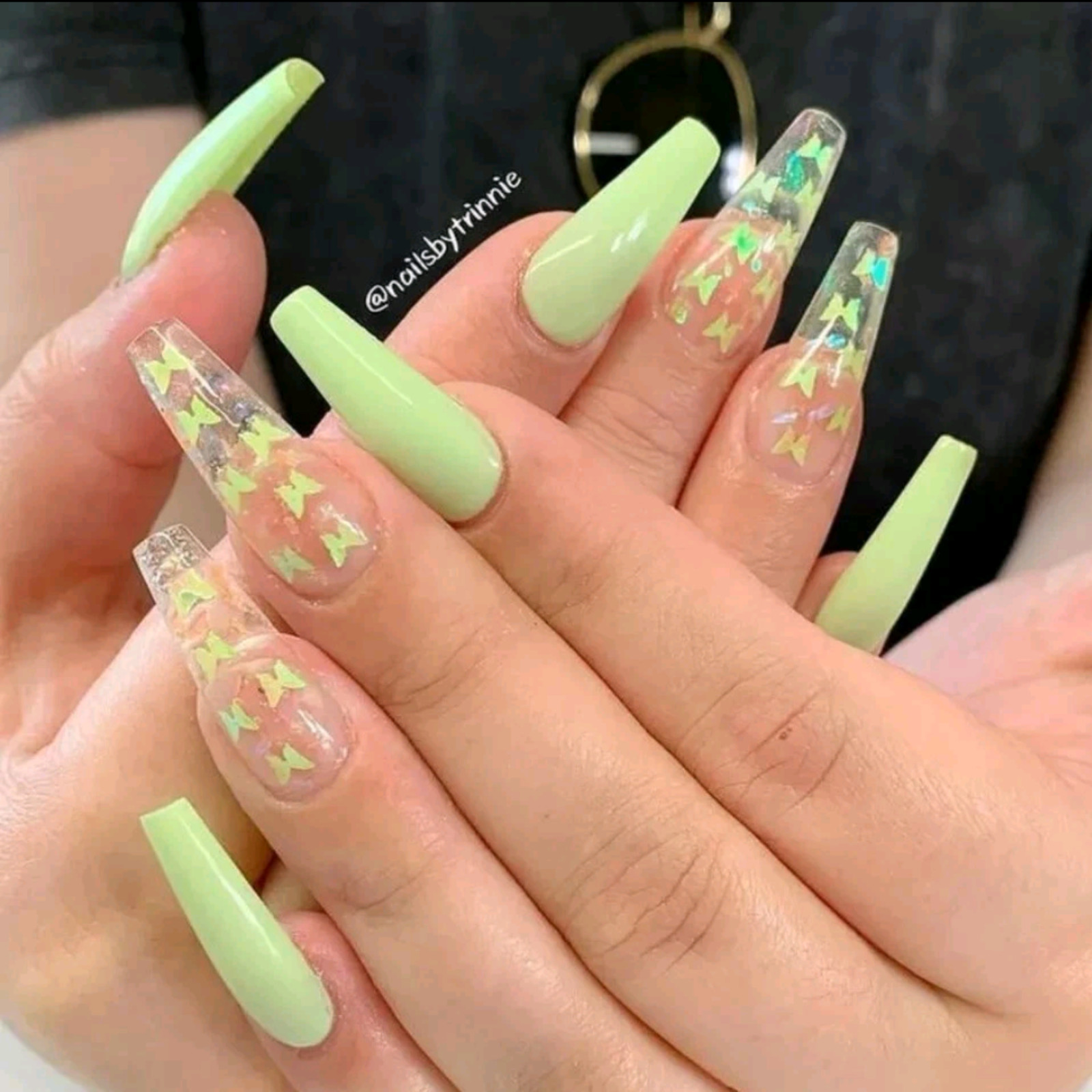 12 Grids Butterfly Nail Art Glitter – Colorful Iridescent Flakes Nail Decoration