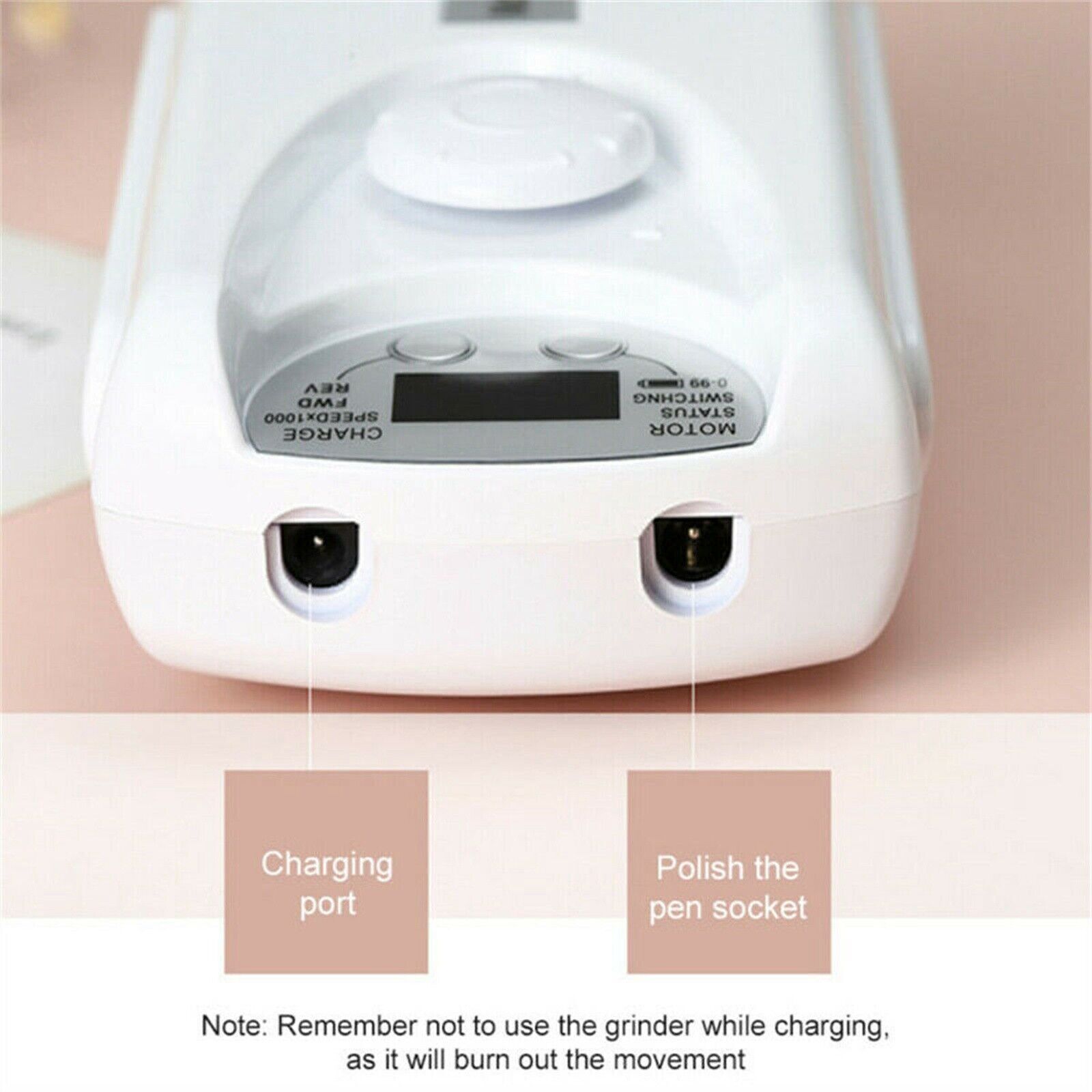 35000RPM Rechargeable Electric Nail Drill Machine Portable Manicure Pedicure Set