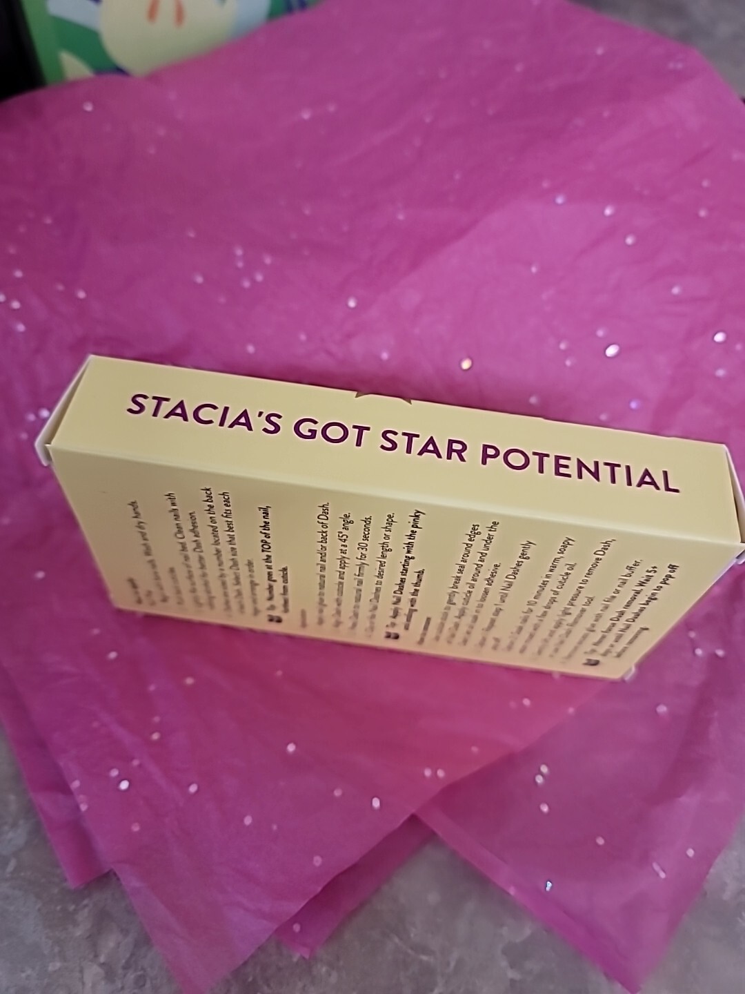 Red Aspen Reusable Nail Dashes, Pop On Short Square, Stacia’s Got Star Potential