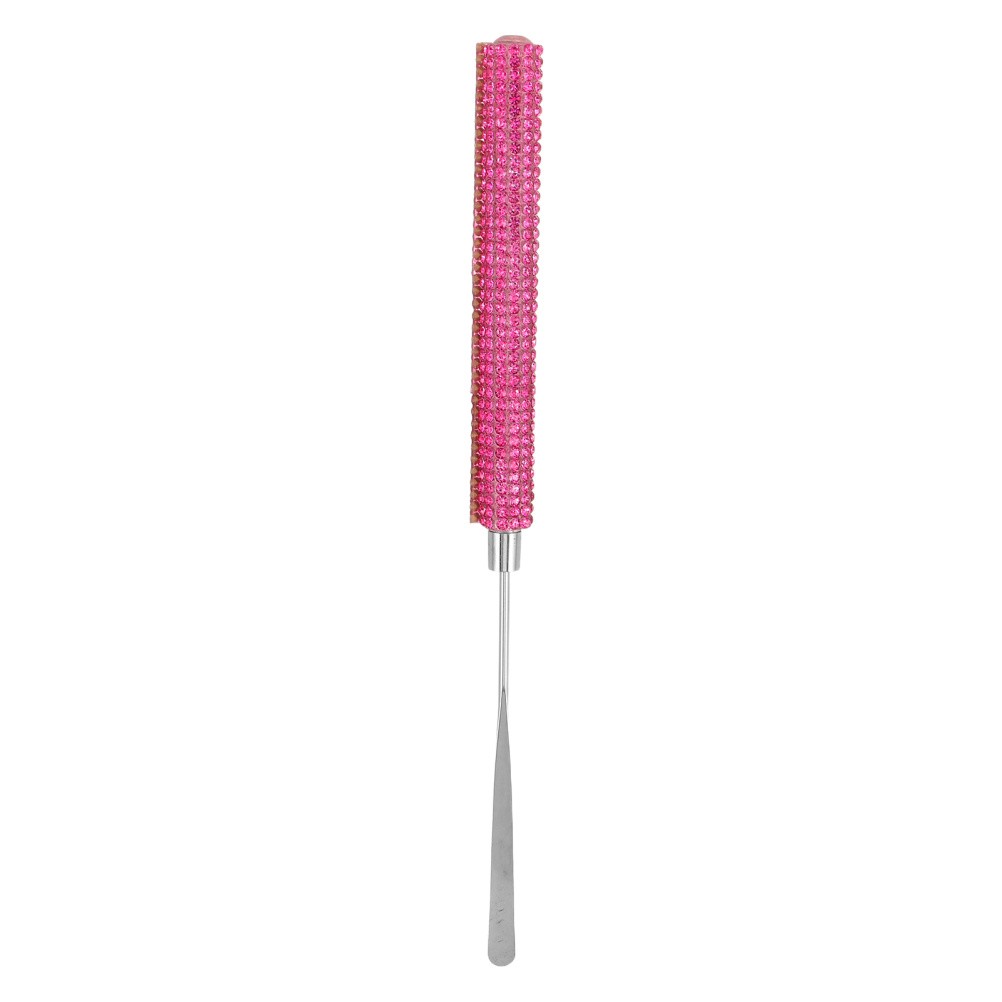Rosy Rhinestone Metal Nail Mixing Tool Durable Nail Glue Stirring Rod for DIY