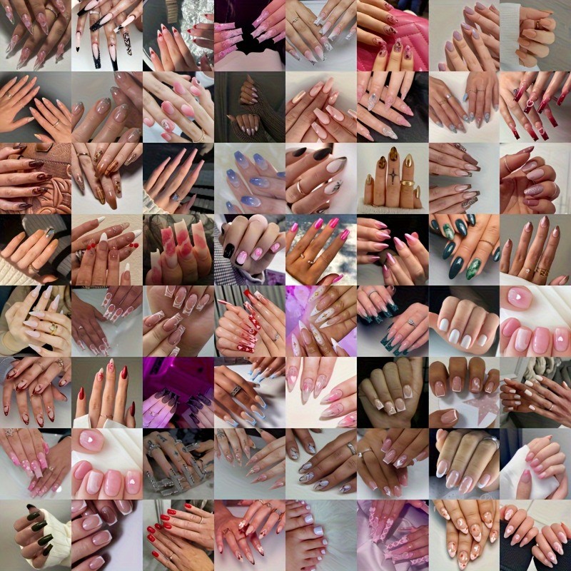 240 Pieces/10 Box Random Combination Set – Fashion Mixed Color Premium Nail Art