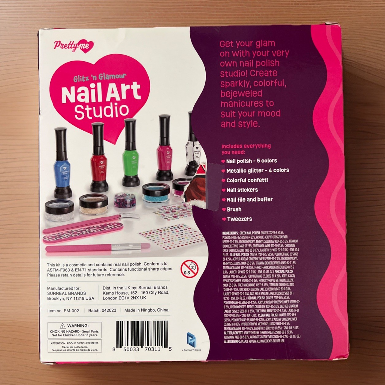 Creative Nail Art Studio for Girls – Birthday Gift Kit with Polish & Glitters