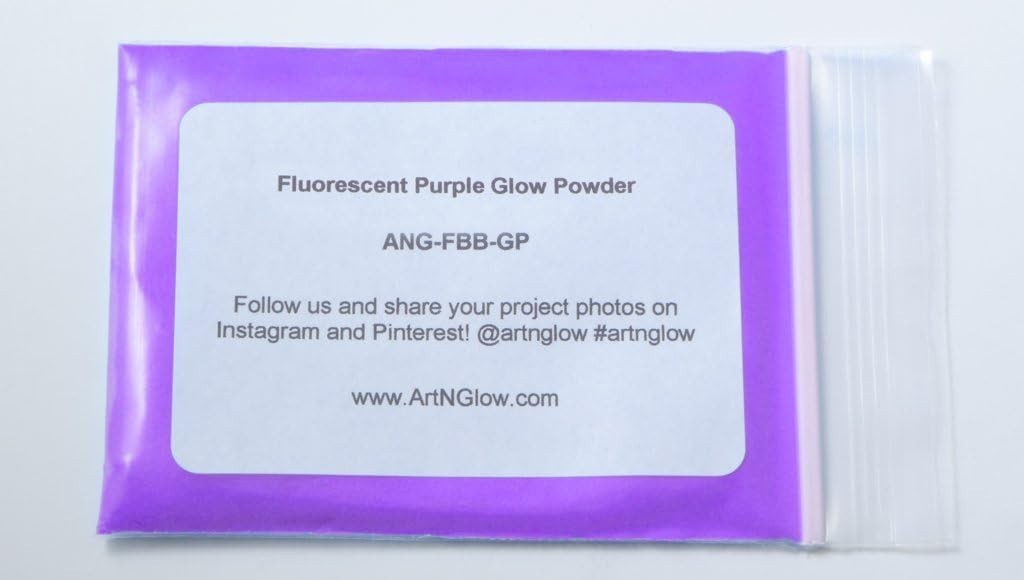 Long-Lasting Glow in The Dark Powder – 60g Fluorescent Purple for Creative Arts