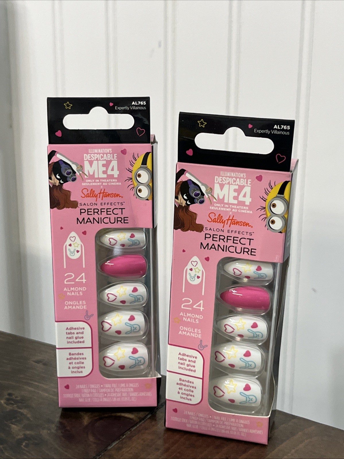 2 Sets: Sally Hansen x Despicable Me 4 Perfect Manicure Press-on Nails – D5