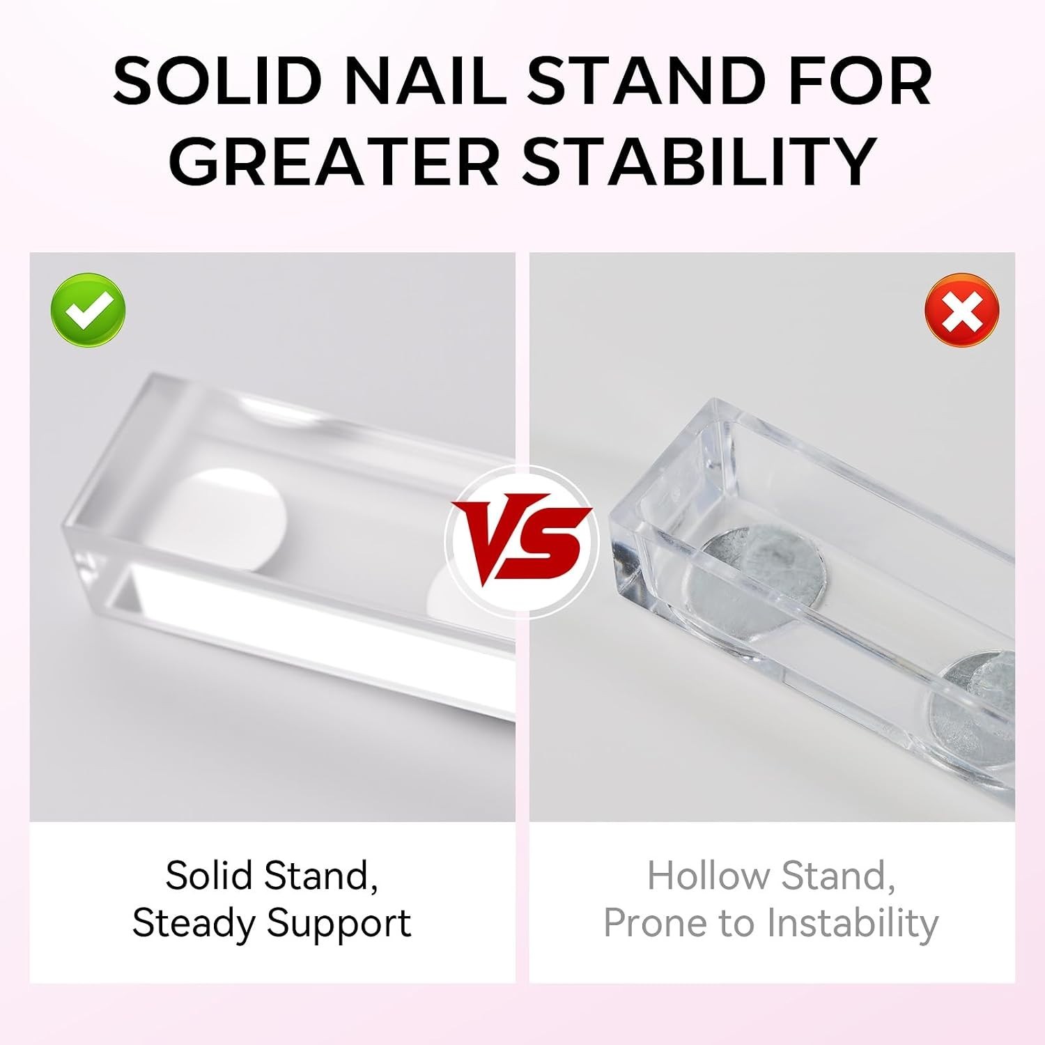 Professional Acrylic Nail Stand Set | 10-Pack Magnetic Holders for Nail Art
