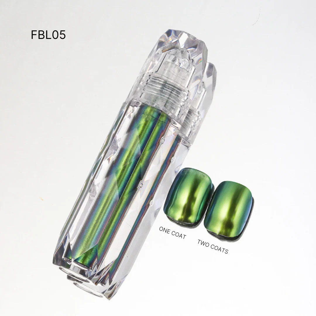 Liquid Chrome Overlay Mirror Effect Nail Chrome