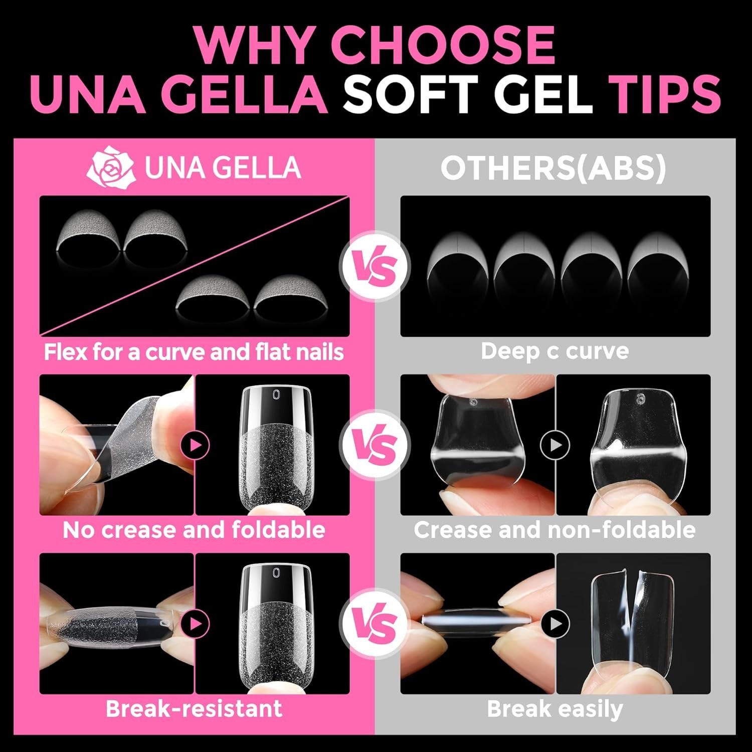 Pre-shaped 216 Pcs Short Square Gel Nail Tips: Easy Application for Any Occasion