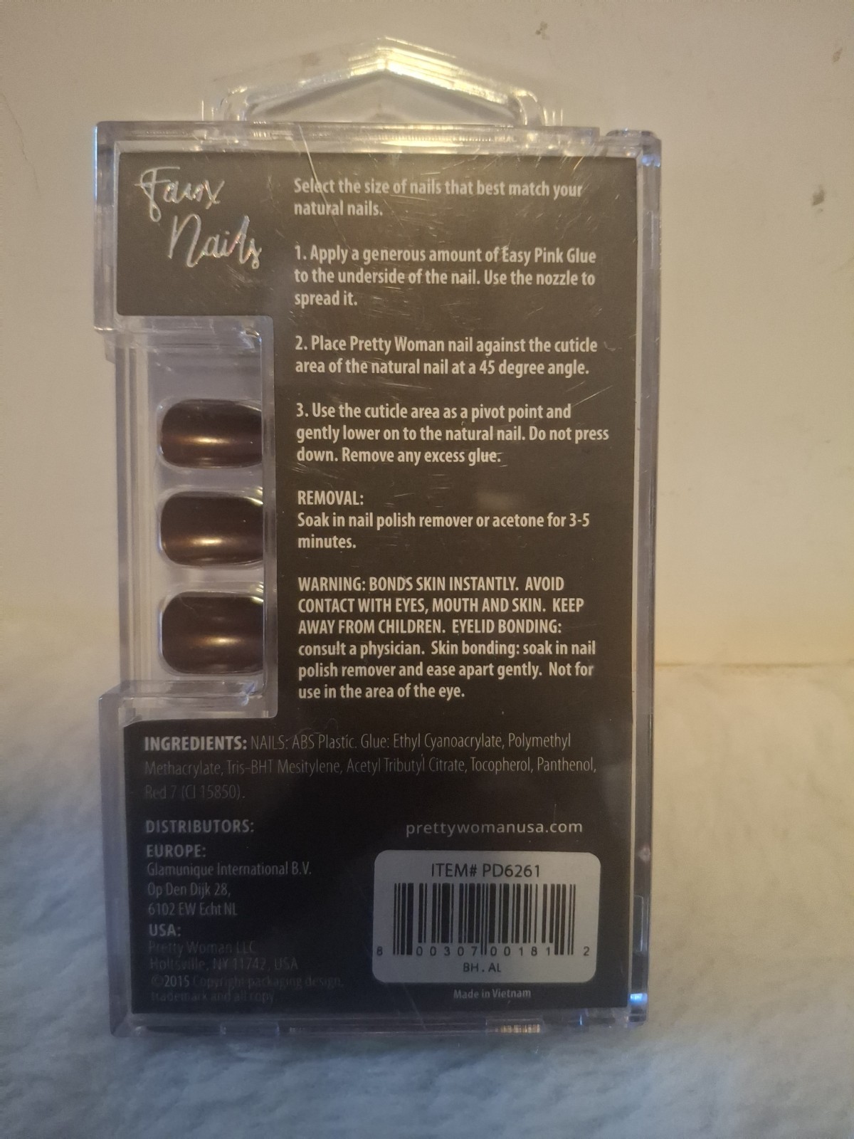 24pc Pretty Woman Faux Glue Press On Nails (Glue Included)