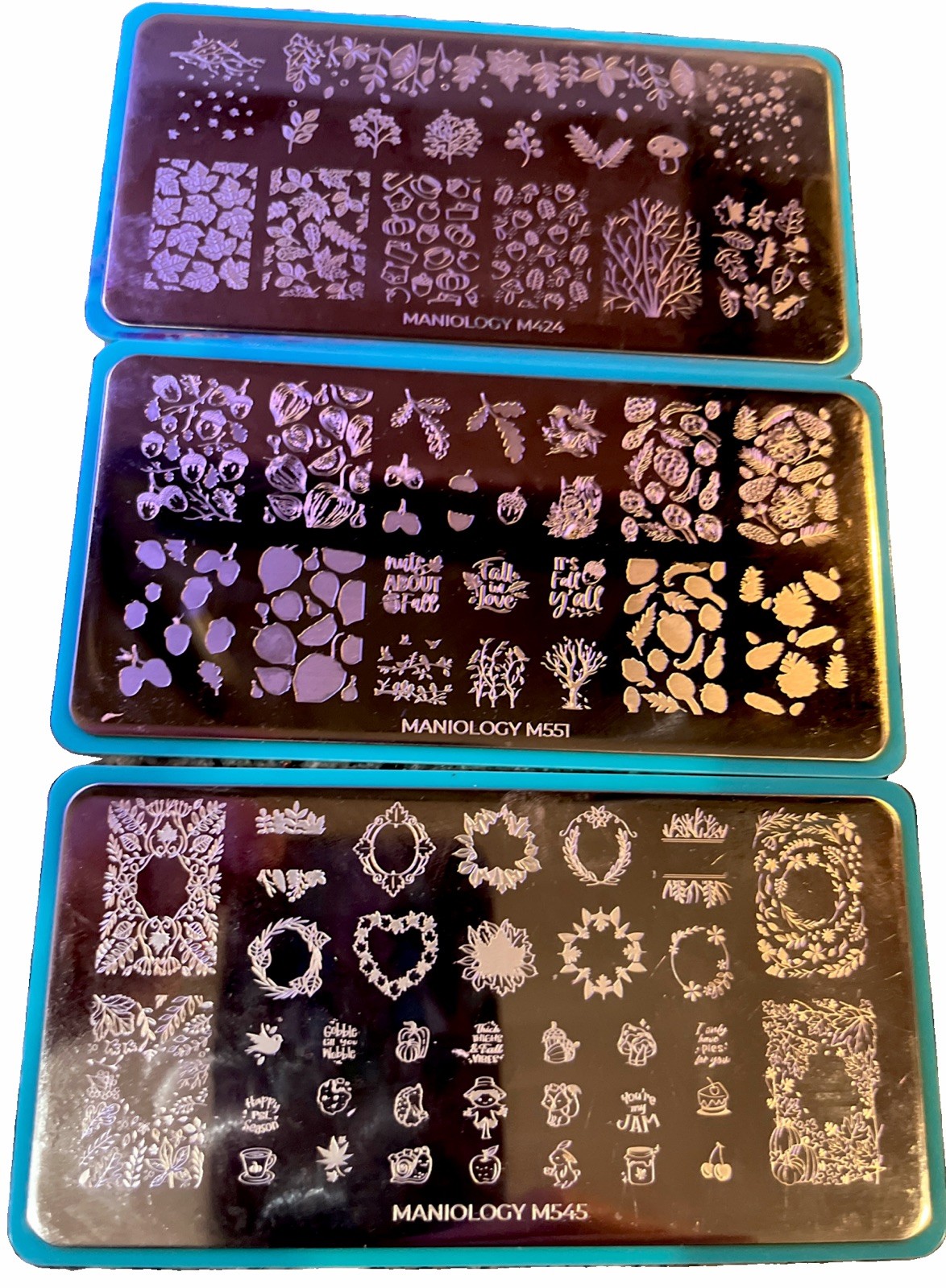 Maniology Nail Stamping Plates – Fall Lot 1