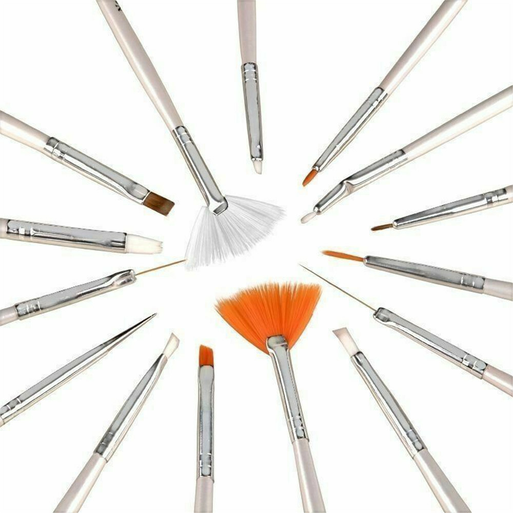 27 pcs Nail Art Gel Design Pen Painting Polish Brush Dotting Drawing Tools Set