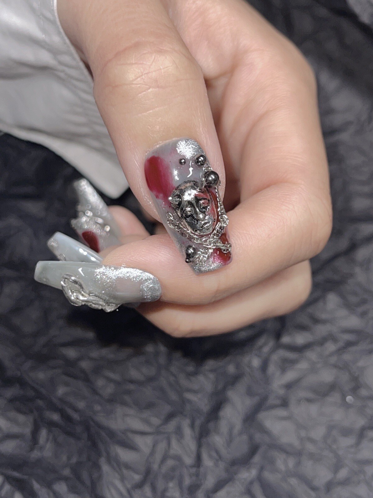 🔥CUSTOM Gel Press On False Nails set /Handmade size：M