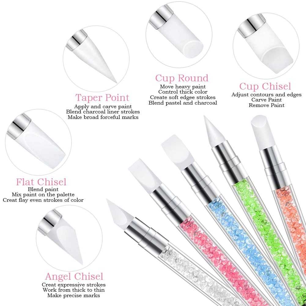 Nail Art Tools 27Pcs Set,Nail Art Brush,Resin Nail Art Palette,5 Pcs Nail Art…