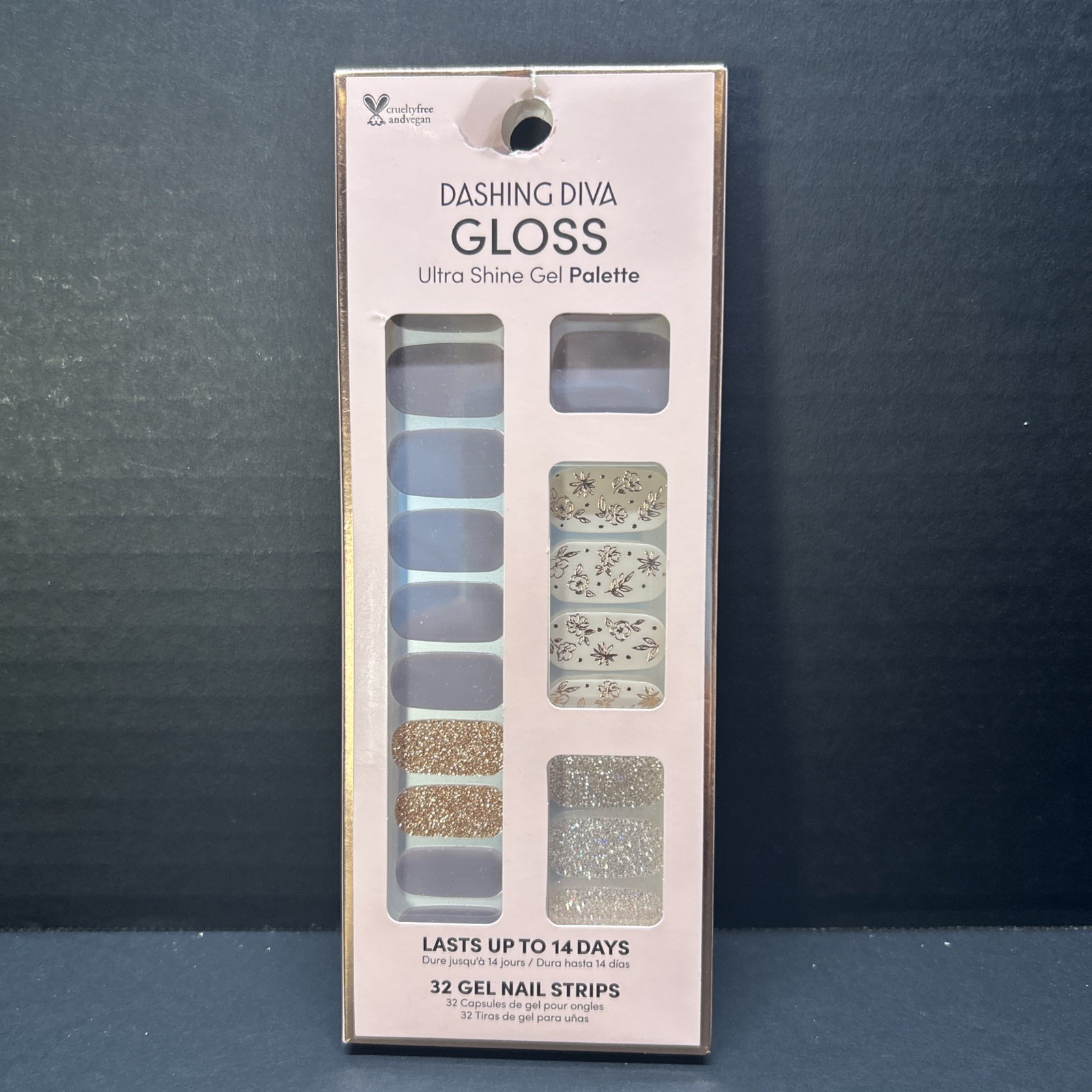 Dashing Diva Gloss 32 Gel Nail Strips Set/4 Pkgs NEW