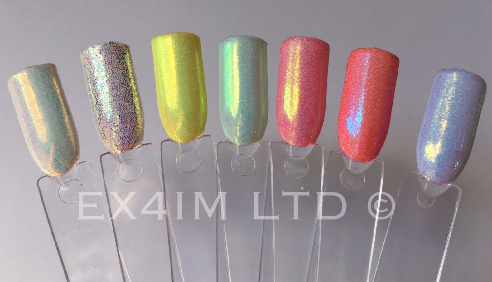 NEON EFFECT Pixel Thin NAIL ART GLITTER IRIDESCENT SEQUINS Powder Cinderella UK