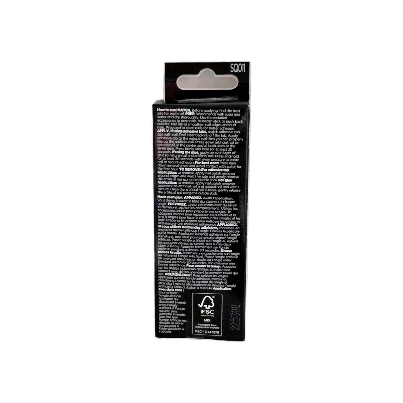 Sally Hansen SALON EFFECTS PERFECT MANICURE 24 SQUARE Press On Nails PINK CLAY
