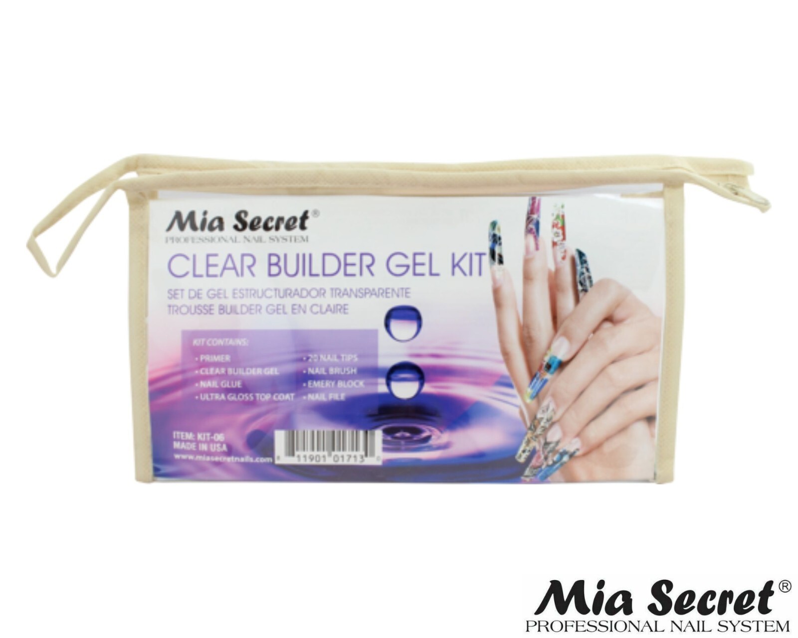 Mia Secret Starter Nail Kit – Clear Builder Gel Nail Kit