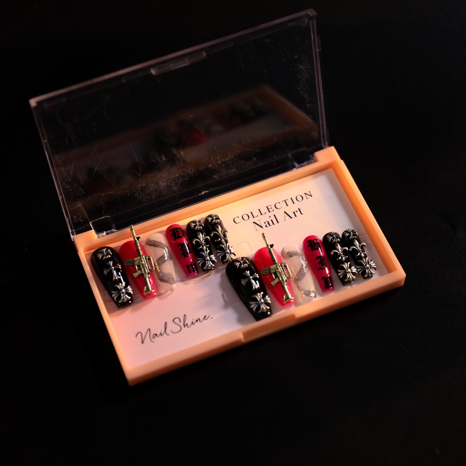 15Pcs Guns N’ Roses Nail Art By Handmade