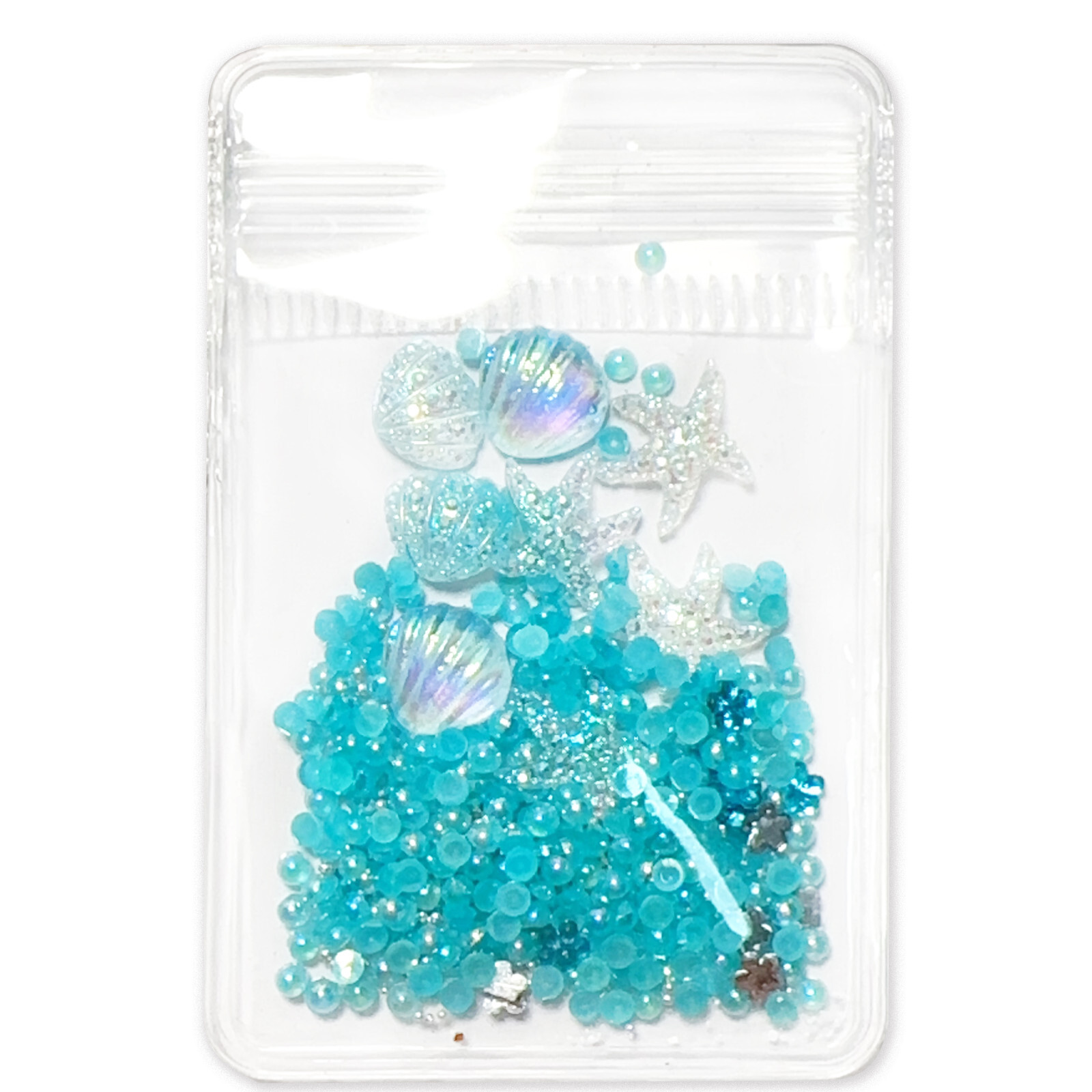 Resin Camellia Flower Nail Charms Starfish Shiny Nail Art Decoration Exquisite